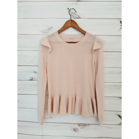 NEW Rebecca Minkoff Regina blush pink knit Sweater SM - Picture 6 of 10